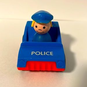 Vintage Fisher-Price Little People Police Car Set #125